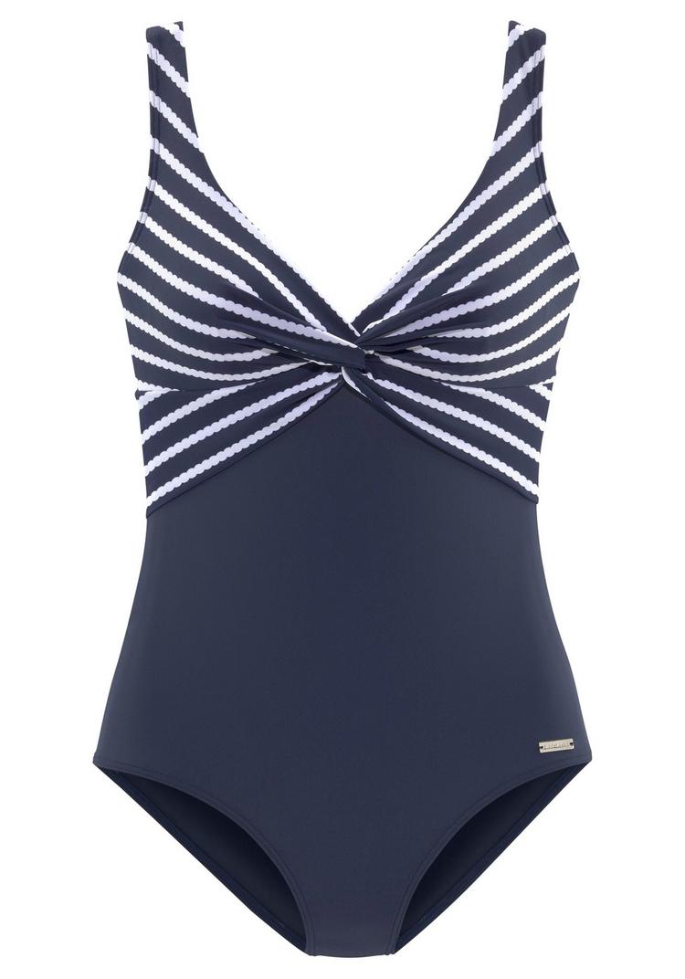 Lascana Lascana Badeanzug Badeanzug Damen - marine-wei&szlig; - 0 | SportScheck