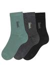 Bench Basicsocken Socken Damen - schwarz - anthrazit - gr&uuml;n