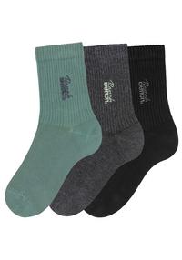 Bench Basicsocken Socken Damen - schwarz - anthrazit - gr&uuml;n