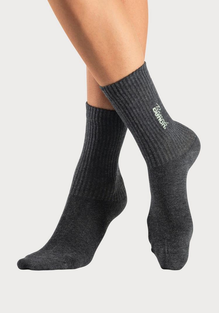 Bench Bench Basicsocken Socken Damen - schwarz - anthrazit - gr&uuml;n - 1 | SportScheck