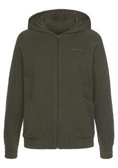 Bench Kapuzensweatjacke Sweatjacke Damen dunkelgrün