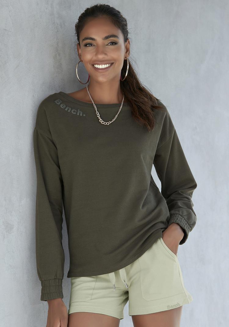 Bench Bench Sweatshirt Sweatshirt Damen - dunkelgr&uuml;n - 0 | SportScheck