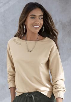 Rückansicht von Bench Sweatshirt Sweatshirt Damen beige
