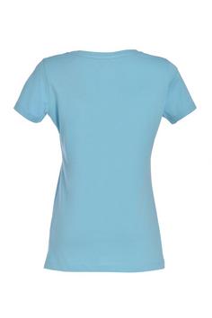Rückansicht von Gipfelglück Karoline T-Shirt Damen Light Blue