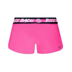 Rückansicht von BIDI BADU Tiida Tech 2 In 1 Shorts Tennisshorts Damen rosa