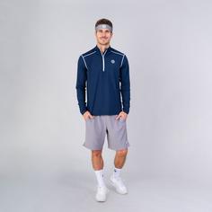 Rückansicht von BIDI BADU Zac Tech Longsleeve Tennisshirt Herren blau