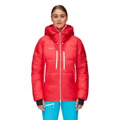 Rückansicht von Mammut Eigerjoch Pro Hooded Daunenjacke Damen azalea