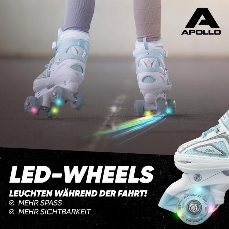 Apollo Apollo Super Quads X-Pro Rollschuhe - wei&szlig;-mint - 1 | SportScheck