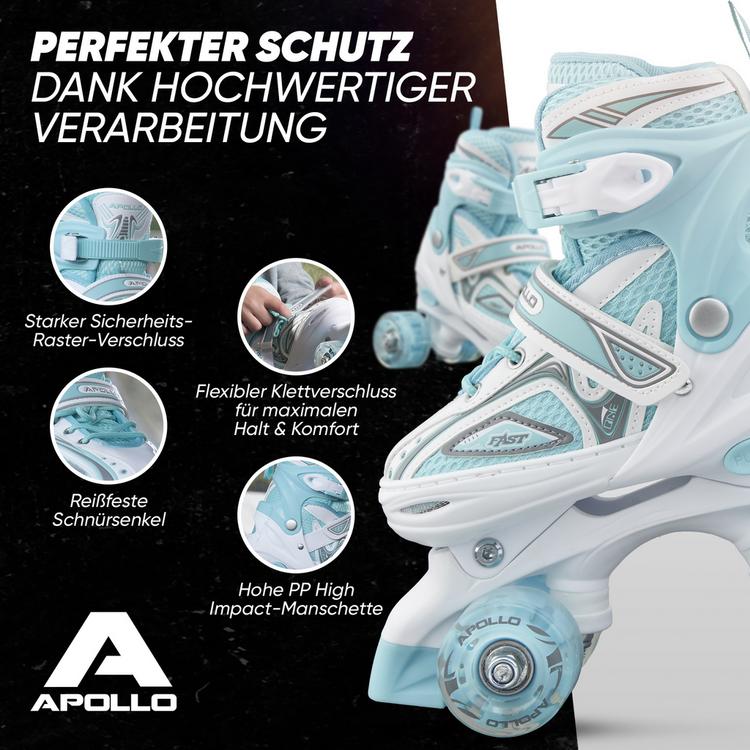 Apollo Apollo Super Quads X-Pro Rollschuhe - wei&szlig;-mint - 2 | SportScheck