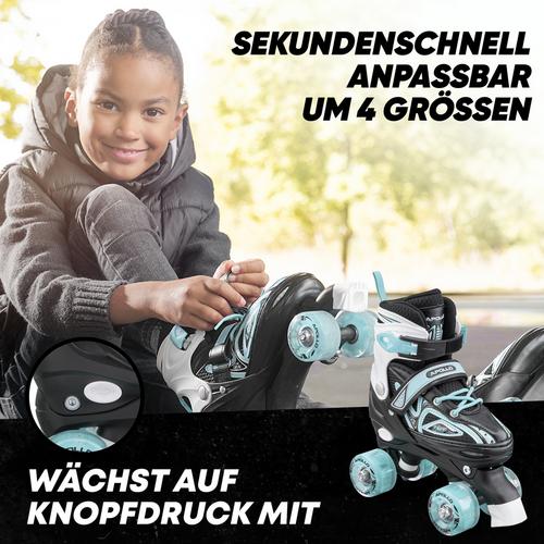 Rückansicht von Apollo Super Quads X-Pro Rollschuhe Mint