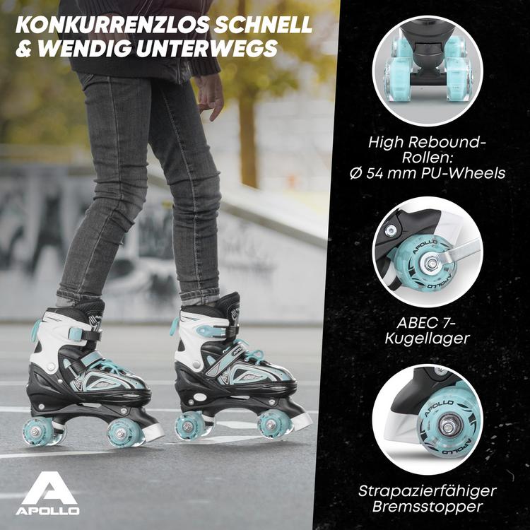 Apollo Apollo Super Quads X-Pro Rollschuhe - Mint - 3 | SportScheck