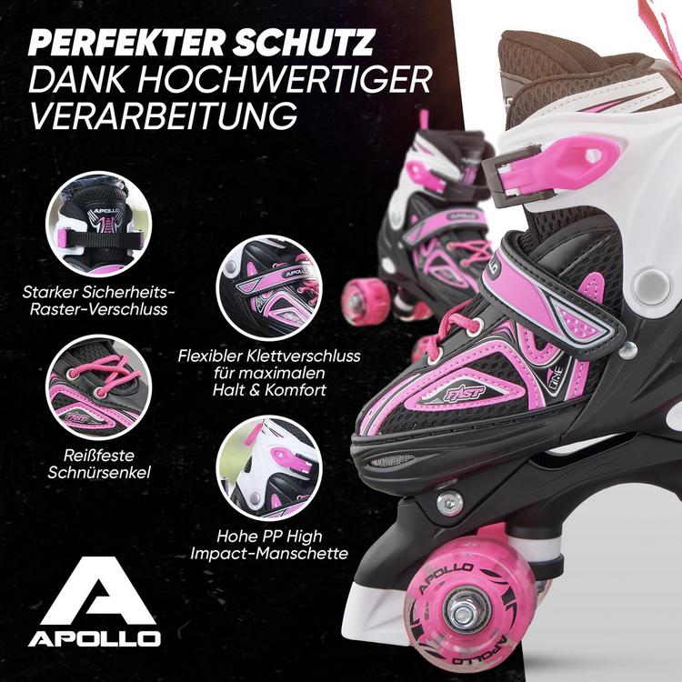 Apollo Apollo Super Quads X-Pro Rollschuhe - Pink - 2 | SportScheck