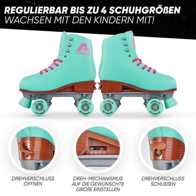 Apollo Apollo Classic Roller Retro Rollschuhe - lagoon-mint - 1 | SportScheck