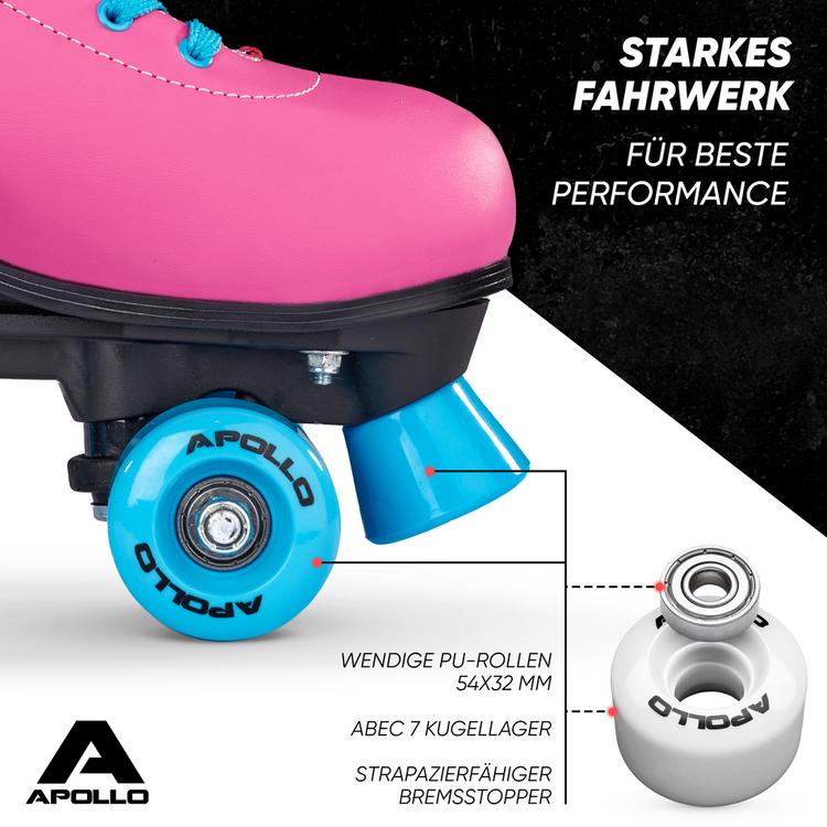 Apollo Apollo Classic Roller Retro Rollschuhe - funky-pink - 3 | SportScheck