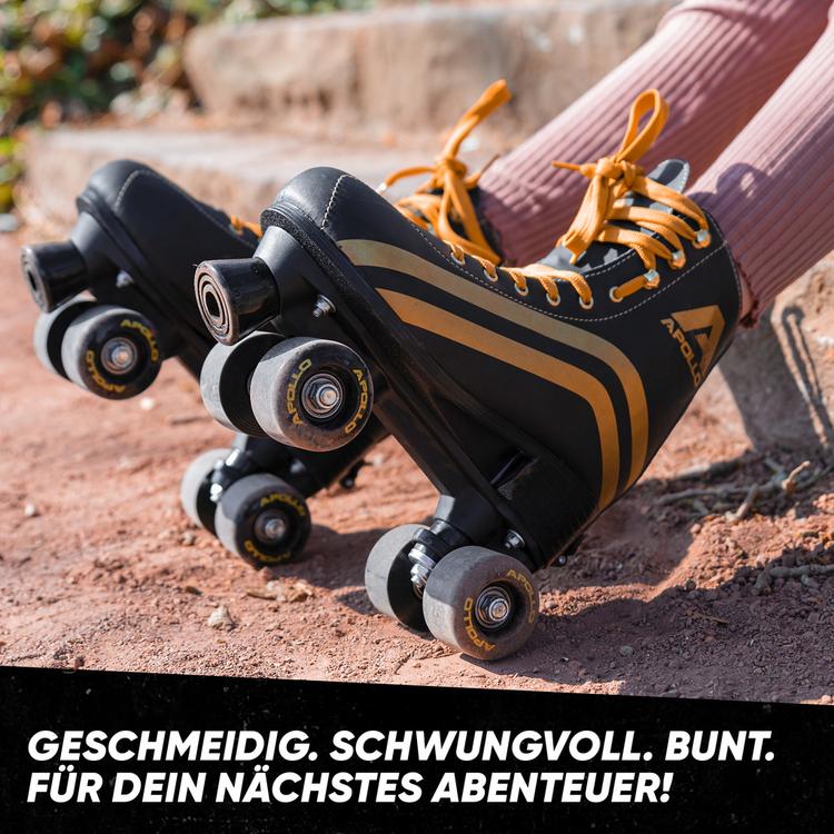 Apollo Apollo Classic Roller Retro Rollschuhe - lunanova-schwarzgold - 6 | SportScheck