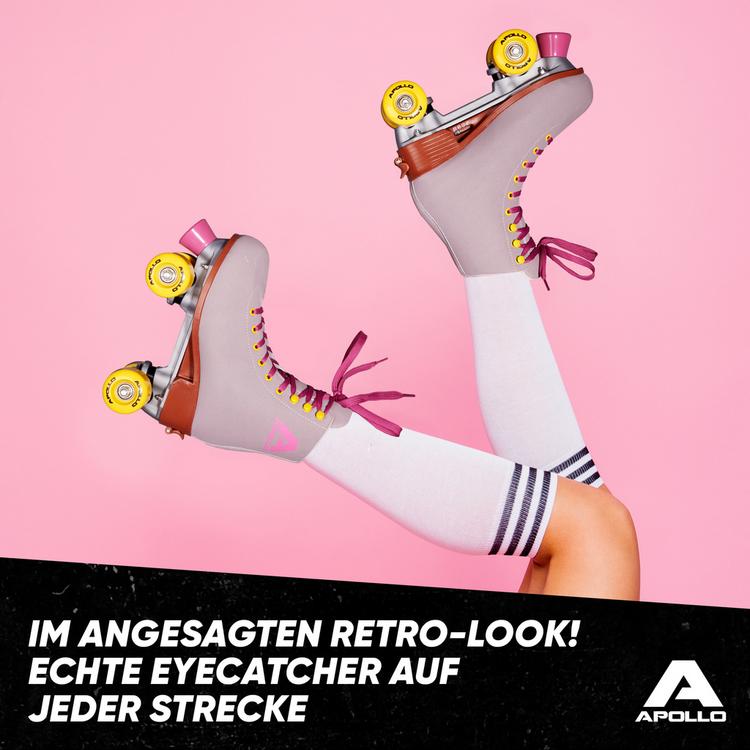 Apollo Apollo Classic Roller Retro Rollschuhe - nightfever-nubukgrau - 4 | SportScheck