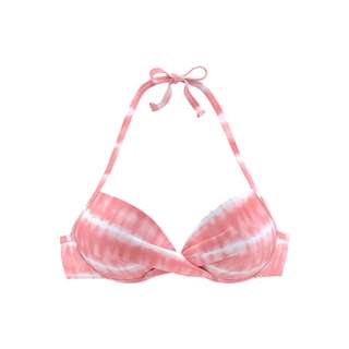 S.OLIVER Push-Up-Bikini-Top Bikini Oberteil Damen lobster-weiß