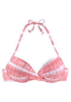 S.OLIVER Push-Up-Bikini-Top Bikini Oberteil Damen lobster-weiß