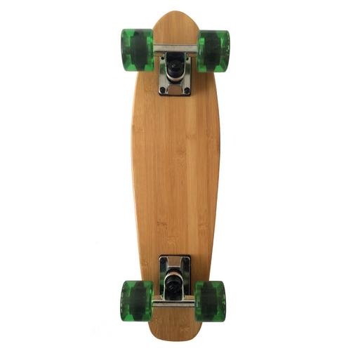 Rückansicht von Apollo Classic Green 22 Zoll Longboard grün-holz