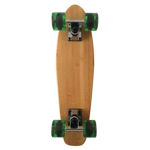 Rückansicht von Apollo Classic Green 22" Longboard grün/holz