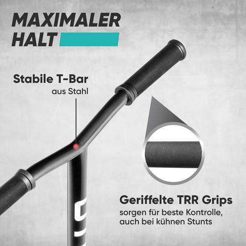 Rückansicht von Apollo Star Pro Scooter türkis-gold