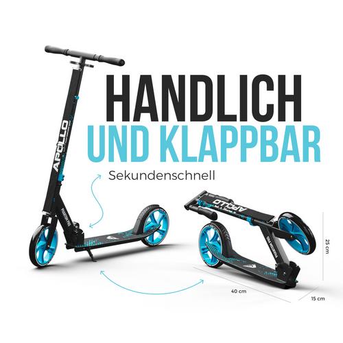 Rückansicht von Apollo Phantom Pro Scooter blau