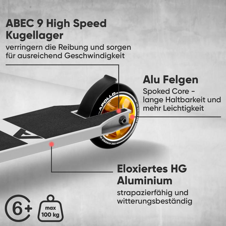Apollo Apollo Star Pro Scooter - wei&szlig;-gold - 3 | SportScheck