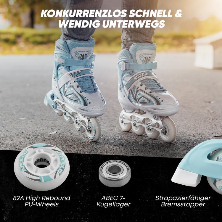 Apollo Apollo Super Blades LED Inline-Skates - wei&szlig;-mint - 3 | SportScheck