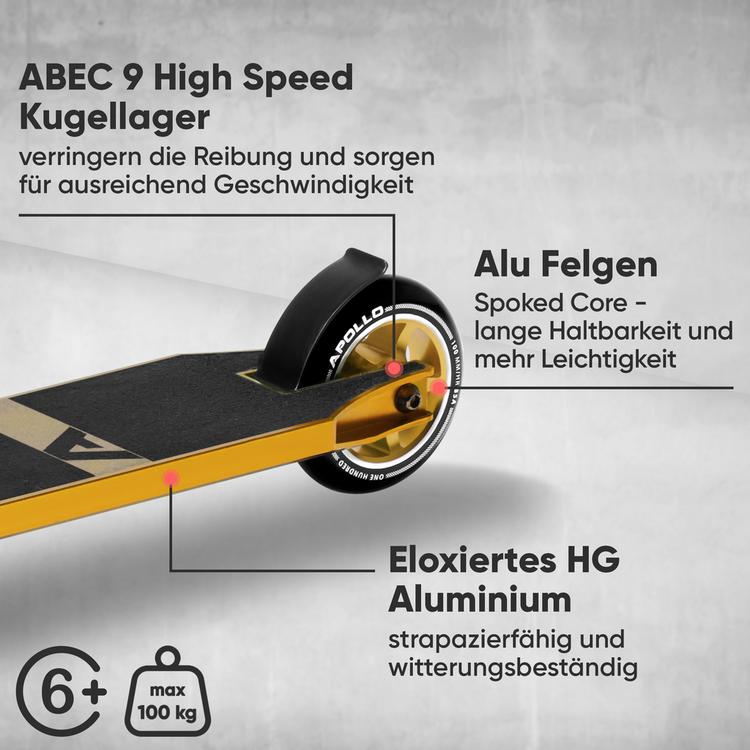 Apollo Apollo Star Pro Scooter - gold - 3 | SportScheck