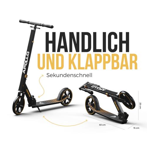 Rückansicht von Apollo Phantom Pro Scooter gold