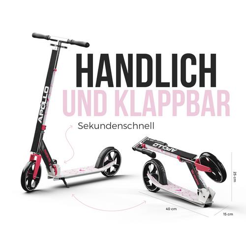 Rückansicht von Apollo Phantom Pro Scooter pink