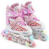 Apollo Super Blades LED Inline-Skates - wei&szlig;-pink