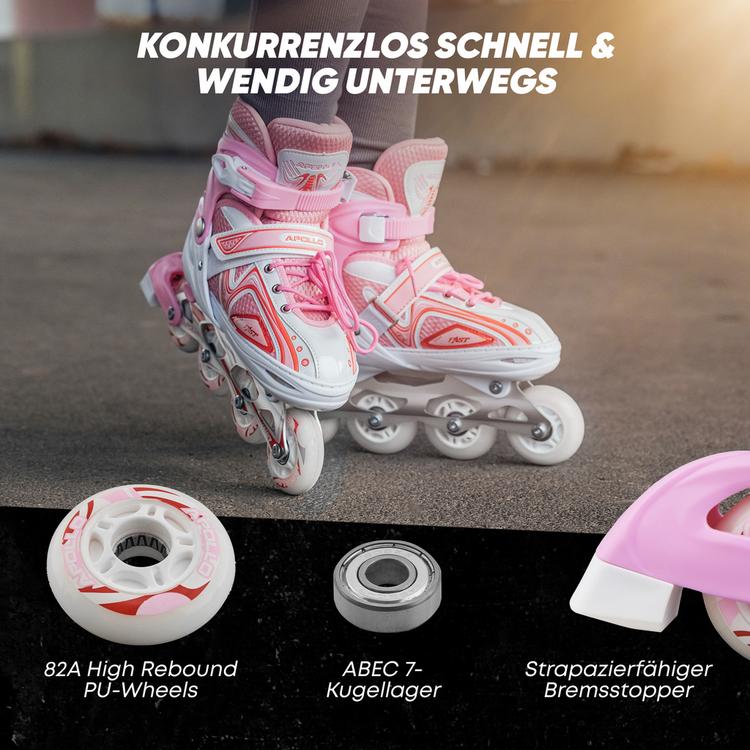 Apollo Apollo Super Blades LED Inline-Skates - wei&szlig;-pink - 3 | SportScheck