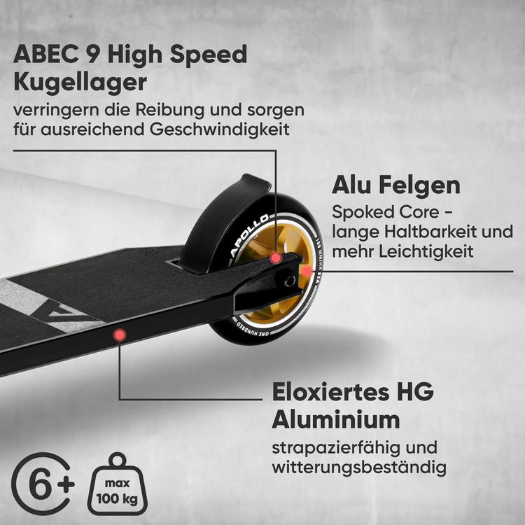 Apollo Apollo Star Pro Scooter - schwarz-gold - 3 | SportScheck