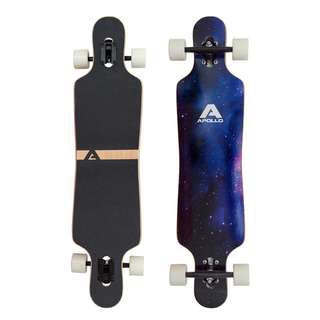 Apollo Nebula UV Wheels Longboard lila/schwarz/blau