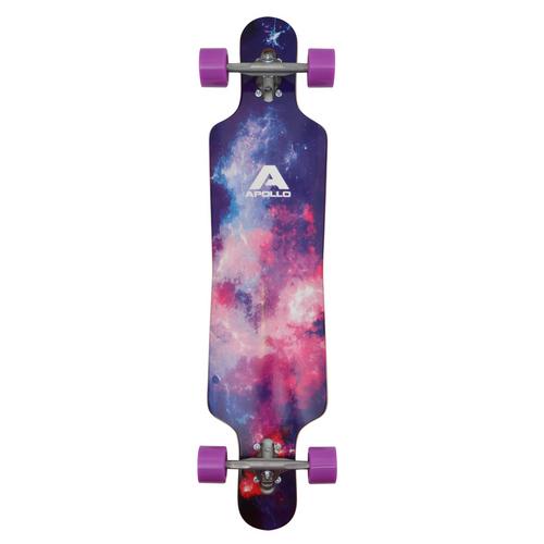 Rückansicht von Apollo Supernova Longboard lila-pink
