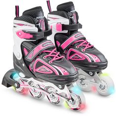 Apollo Super Blades LED Inline-Skates pink