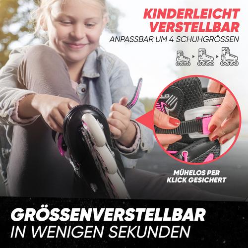 Rückansicht von Apollo Super Blades LED Inline-Skates pink