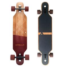 Apollo Bali Slide Longboard holz/rot