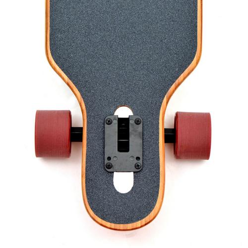 Rückansicht von Apollo Bali Slide Longboard holz-rot