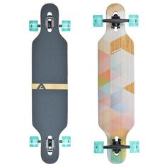 Apollo Nauro Bamboo Longboard holz/pastell