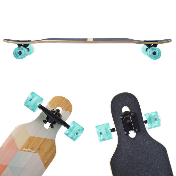 Apollo Apollo Nauro - Bamboo Longboard - holz-pastell - 2 | SportScheck