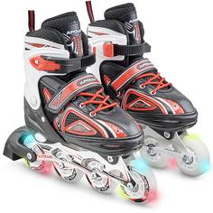 Apollo Super Blades LED Inline-Skates rot