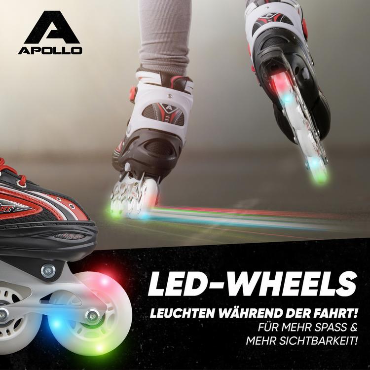 Apollo Apollo Super Blades LED Inline-Skates - rot - 1 | SportScheck