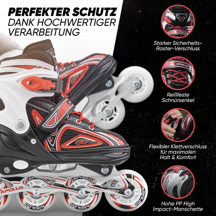 Apollo Apollo Super Blades LED Inline-Skates - rot - 2 | SportScheck