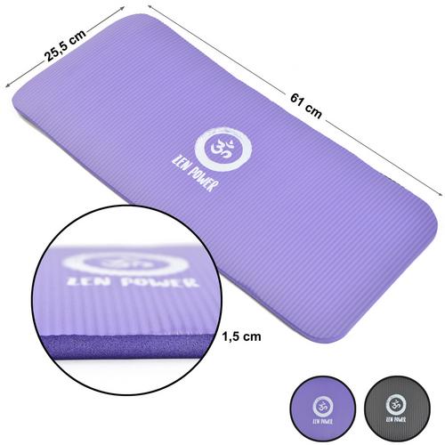 Rückansicht von ZenPower Knie Pad Matte lila