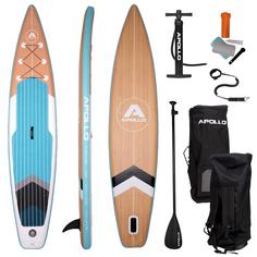 Apollo SUP Infinity SUP Board holz/blau/schwarz