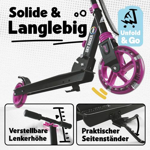 Rückansicht von Apollo Scooter Skyracer Scooter mehrfarbig