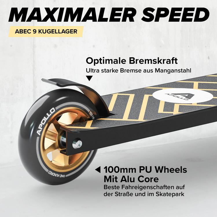 Apollo Apollo Genius Pro 4.0 Scooter - schwarz-gold - 4 | SportScheck