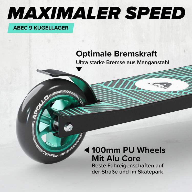 Apollo Apollo Genius Pro 4.0 Scooter - schwarz-gr&uuml;n - 3 | SportScheck